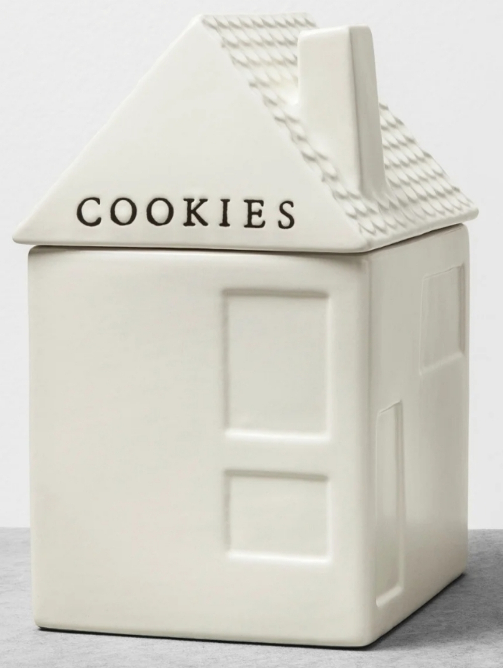 Hearth & Hand Cream Ceramic Cookie House Jar